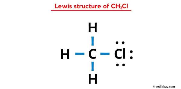 Lewis structure of CH3Cl