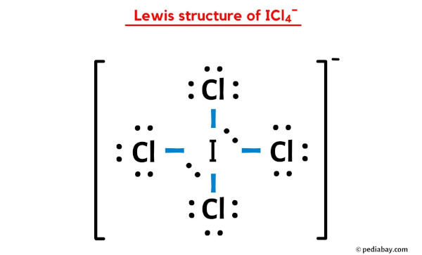 Lewis structure of ICl4-