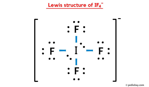 Lewis structure of IF4-