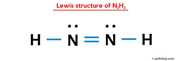 Lewis structure of N2H2