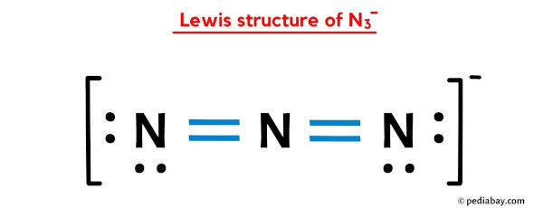 Lewis structure of N3-