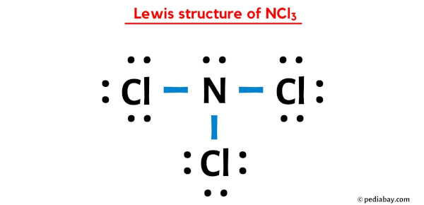 Lewis structure of NCl3
