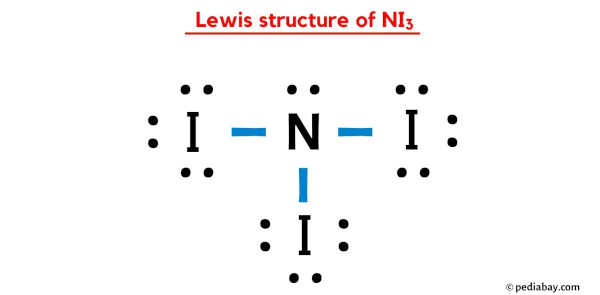 Lewis structure of NI3