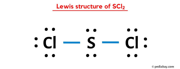 Lewis structure of SCl2