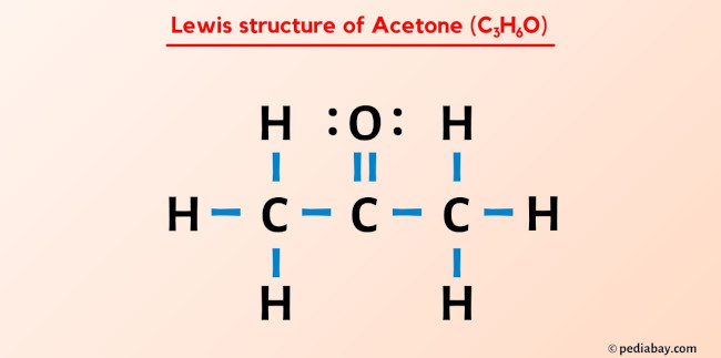 Acetone (C3H6O) Lewis Structure