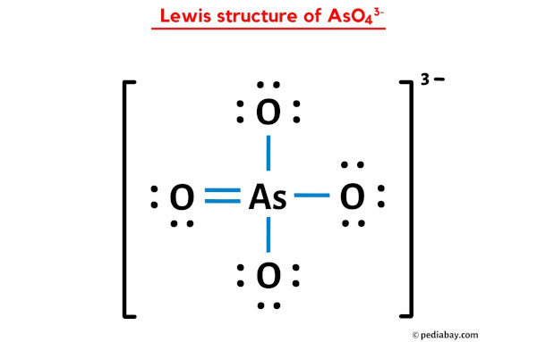 lewis structure of AsO43-