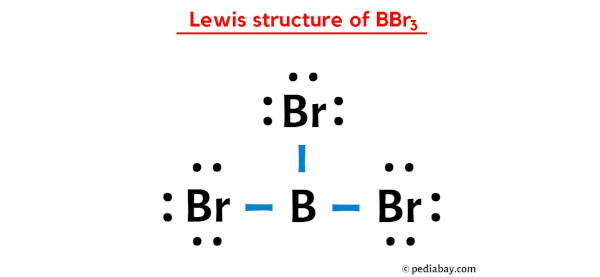 lewis structure of BBr3