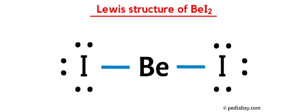 lewis structure of BeI2