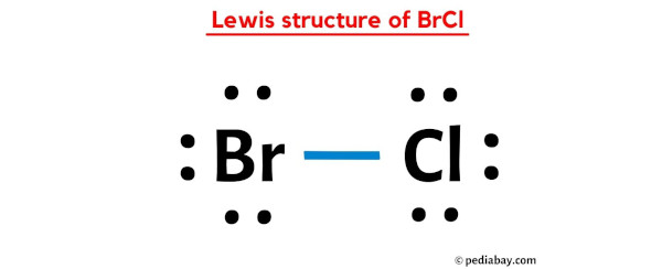 lewis structure of BrCl