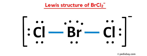 lewis structure of BrCl2-