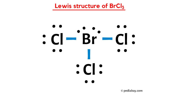 lewis structure of BrCl3