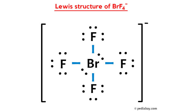 lewis structure of BrF4-
