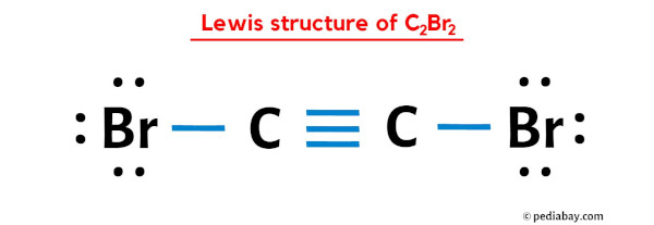 lewis structure of C2Br2