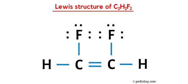 lewis structure of C2H2F2