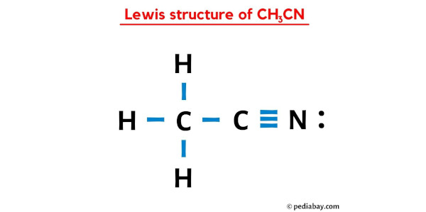 lewis structure of CH3CN