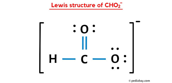 lewis structure of CHO2-
