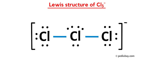 lewis structure of Cl3-