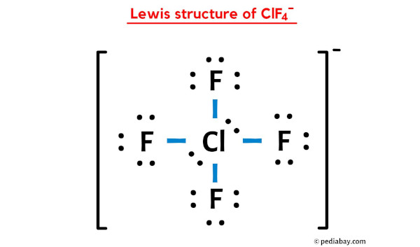 lewis structure of ClF4-