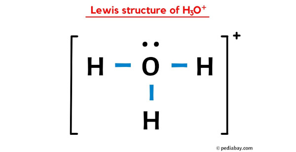 lewis structure of H3O+