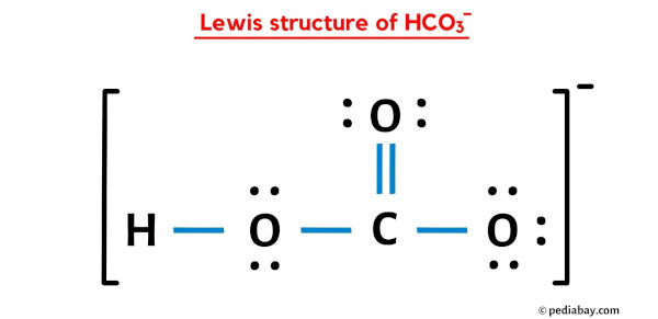 lewis structure of HCO3-