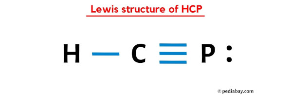 lewis structure of HCP