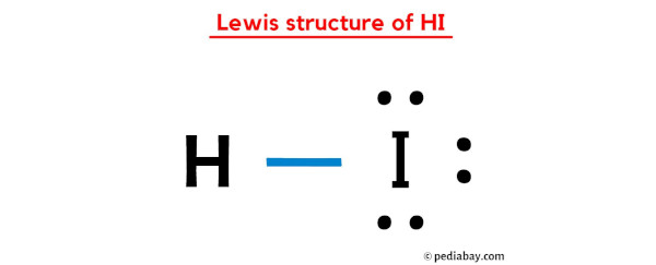 lewis structure of HI