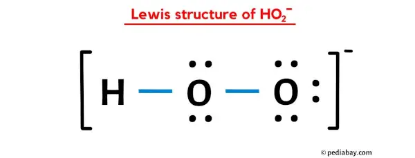 lewis structure of HO2-