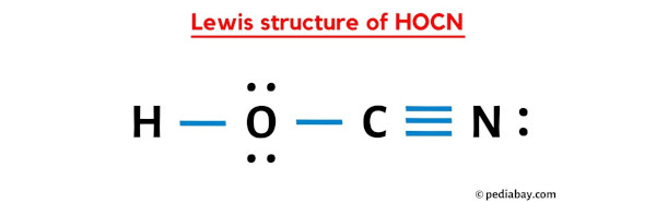 lewis structure of HOCN