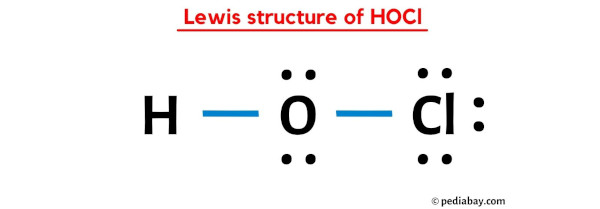 lewis structure of HOCl