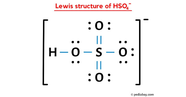 lewis structure of HSO4-