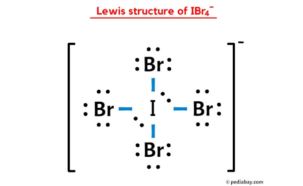 lewis structure of IBr4-