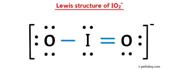 lewis structure of IO2-
