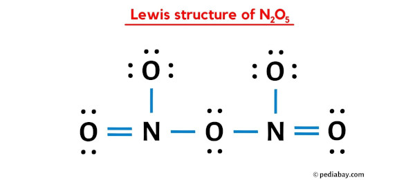 lewis structure of N2O5