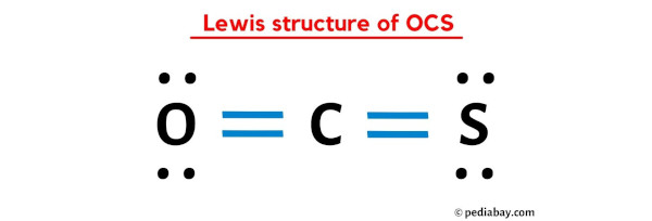 lewis structure of OCS