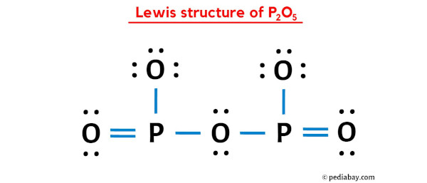 lewis structure of P2O5