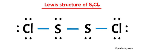 lewis structure of S2Cl2