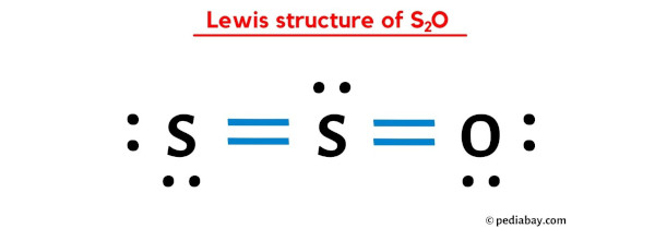 lewis structure of S2O