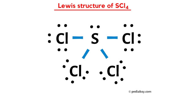 lewis structure of SCl4