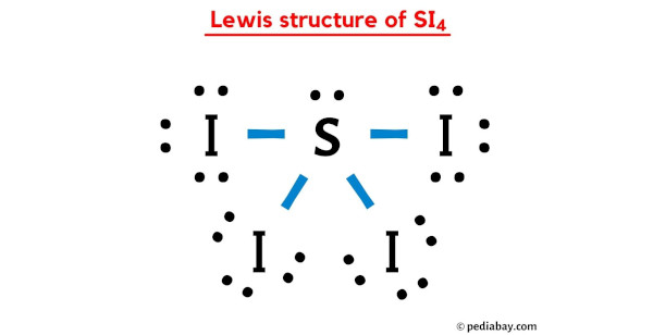 lewis structure of SI4