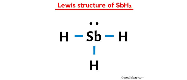lewis structure of SbH3