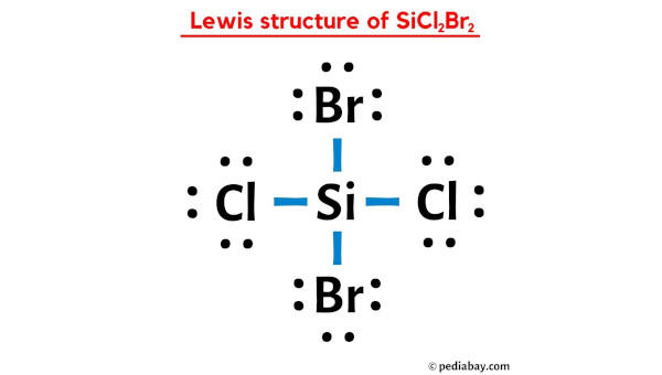 lewis structure of SiCl2Br2