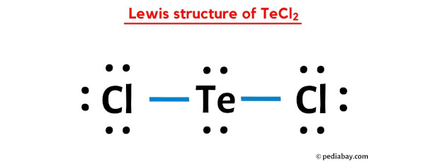 lewis structure of TeCl2