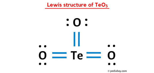 lewis structure of TeO3