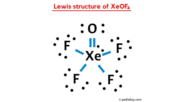 lewis structure of XeOF4